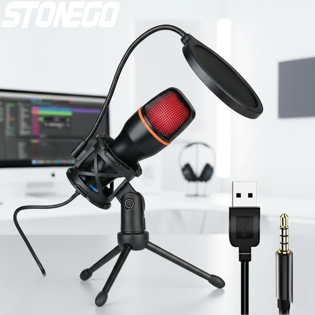 Streaming Mic Condenser - Kit microfono a condensatore USB professionale