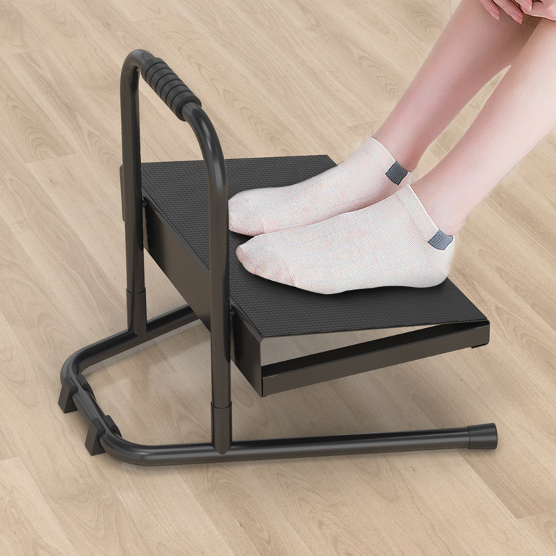 Footrest Under Desk - Poggiapiedi Regolabile in Altezza per Pianoforte,