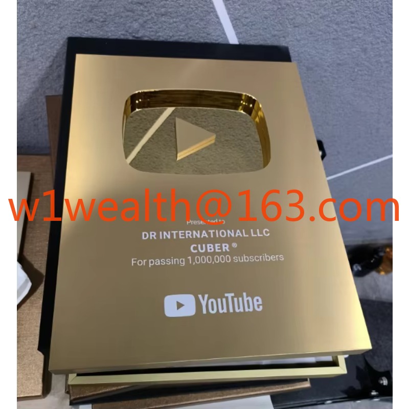 Esports Gaming Trophy - Premio Play Button, Scudi in Alluminio