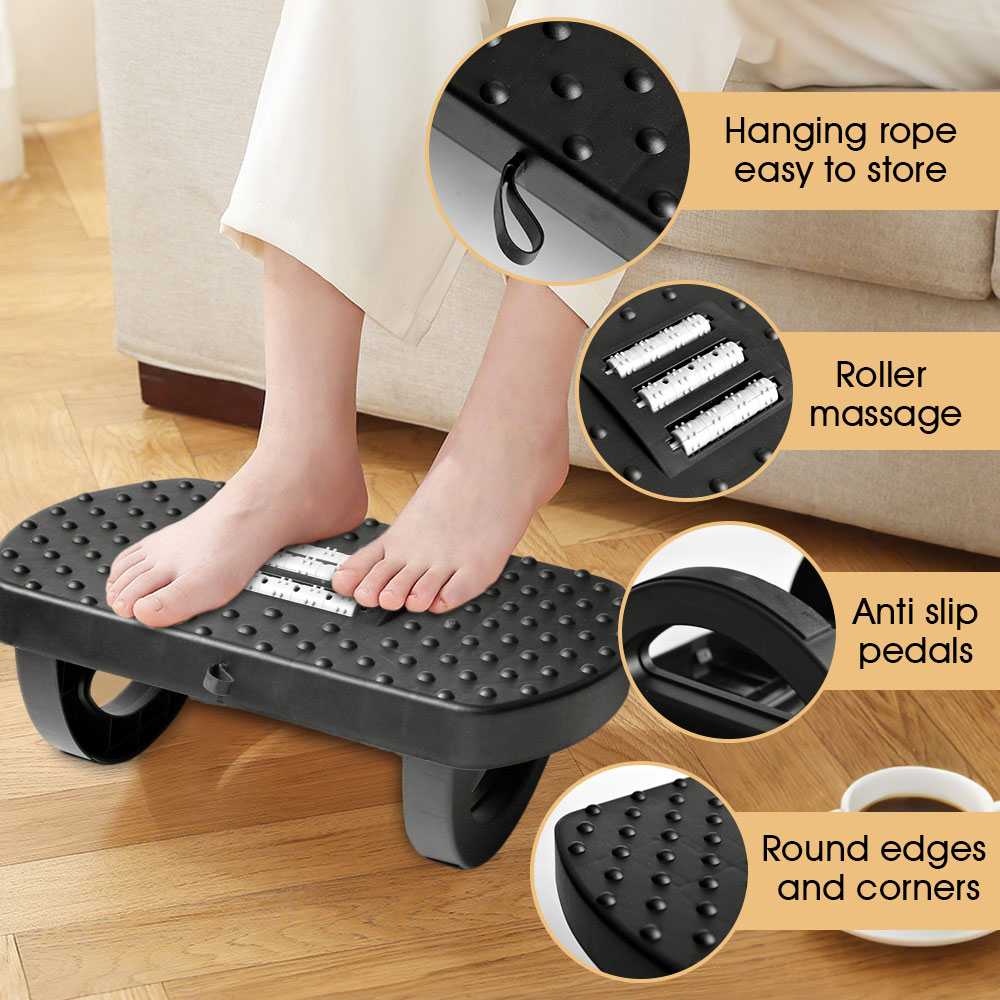 Footrest Under Desk - Poggiapiedi portatile per ufficio domestico Poggiapiedi