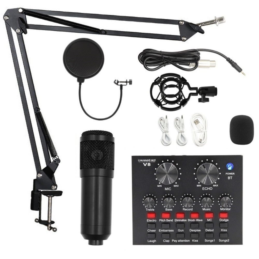 Streaming Mic Condenser - Kit Microfono a Condensatore BM800 per