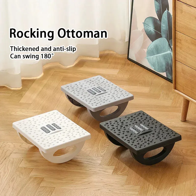 Footrest Under Desk - Poggiapiedi Oscillante da Scrivania con Rulli