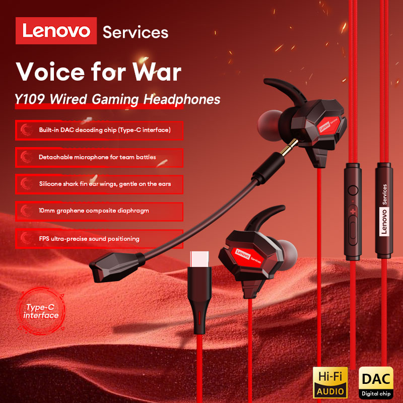 Esports Gaming Gear - Cuffie da Gaming Lenovo Y109 con