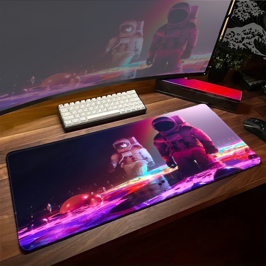 Esports Gaming Setup - Tappetino per Mouse Astronauta Artistico, Grande