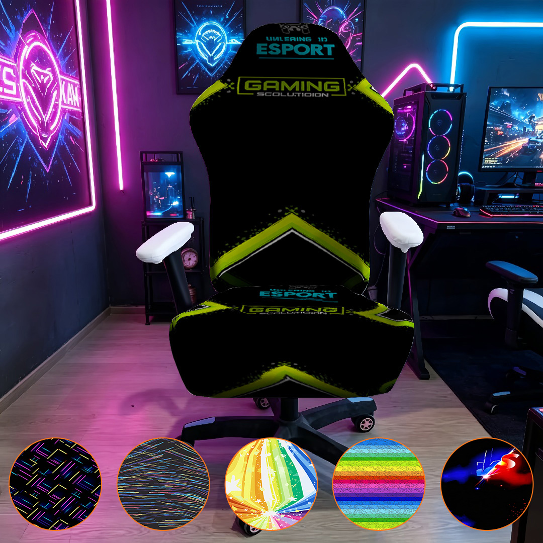Esports Gaming Logos - Coprisedia da Gaming Altamente Elastico, Lavabile