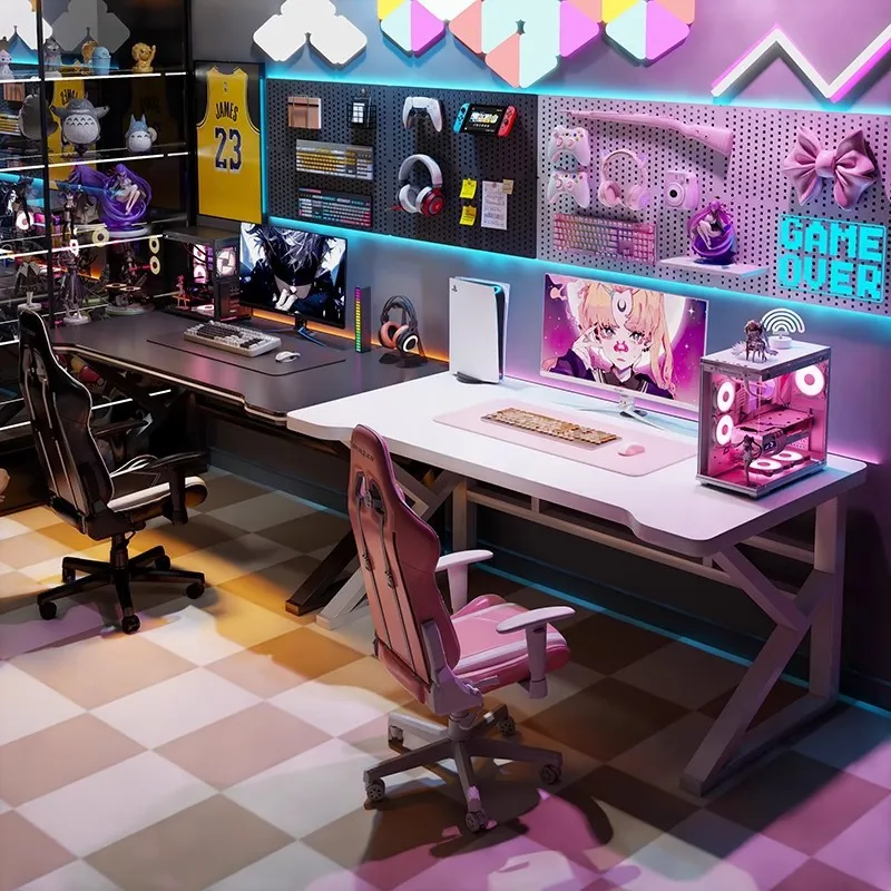 Esports Gaming Setup - Scrivania Doppia per Gaming E-sports, Tavolo