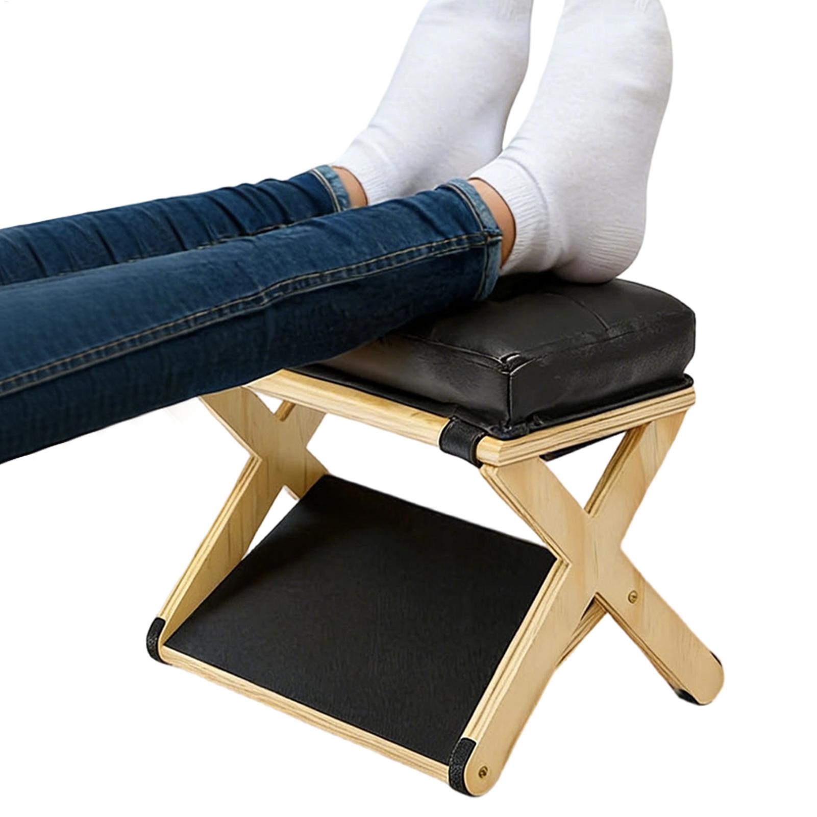 Footrest Under Desk - Poggiapiedi Ergonomico in Legno a Doppio