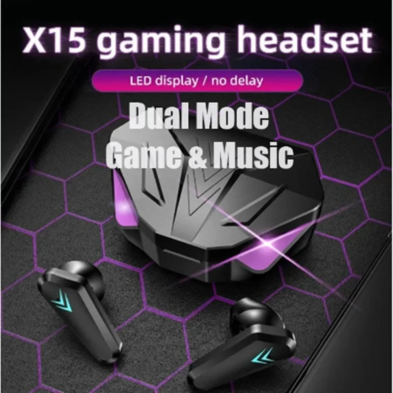 Esports Gaming Monitor - NUOVO X15 TWS Auricolari Bluetooth Cuffie