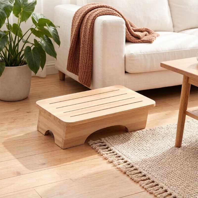 Sgabello in Legno con Poggiapi - Footrest Under Desk recensione e prezzo