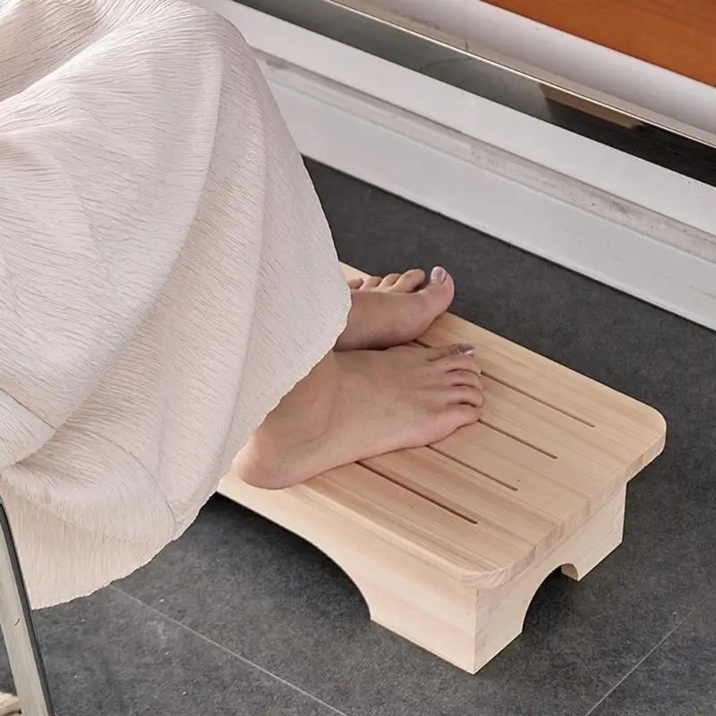 Sgabello in Legno con Poggiapi - Footrest Under Desk recensione e prezzo