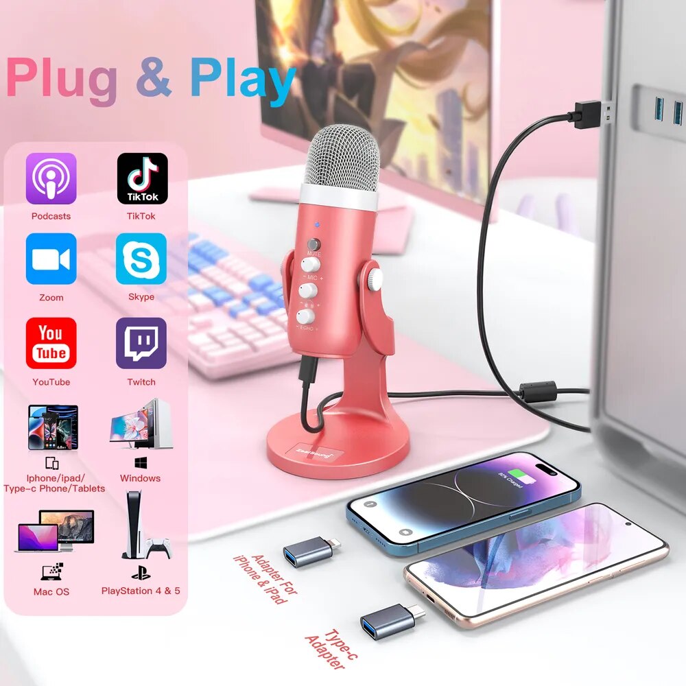 Haomuren Microfono a condensat - Streaming Mic Condenser recensione e prezzo