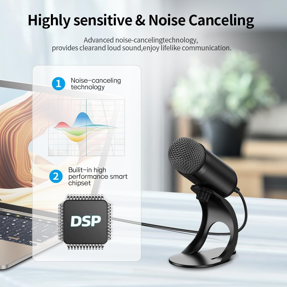 Microfono USB professionale a  - Streaming Mic Condenser recensione e prezzo